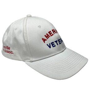 American Military Veteran Hat Cap‎ Adults Strap Back Red White Blue Baseb…